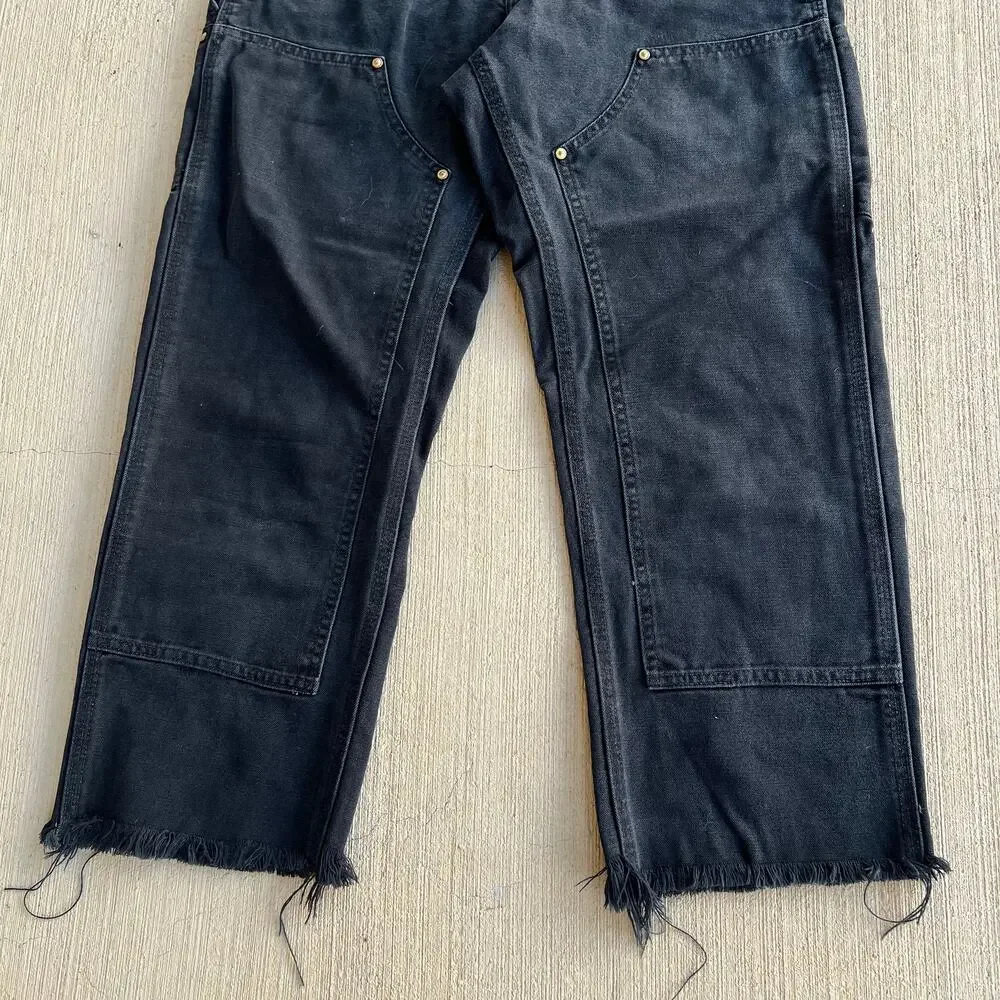 Carhartt B01 BLK black double knee work wear carpenter pants
